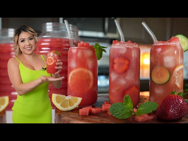 The 3 Ultimate SUPER Refreshing WATERMELON AGUA FRESCA That Will Keep You HYDRATED All Summer Long!