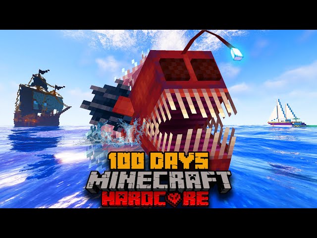 100 Days In An Underwater World In Hardcore Minecraft