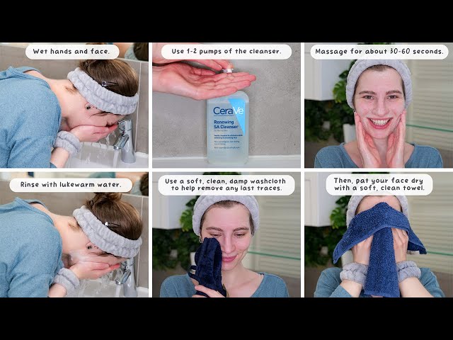 How to use CeraVe Renewing SA Cleanser