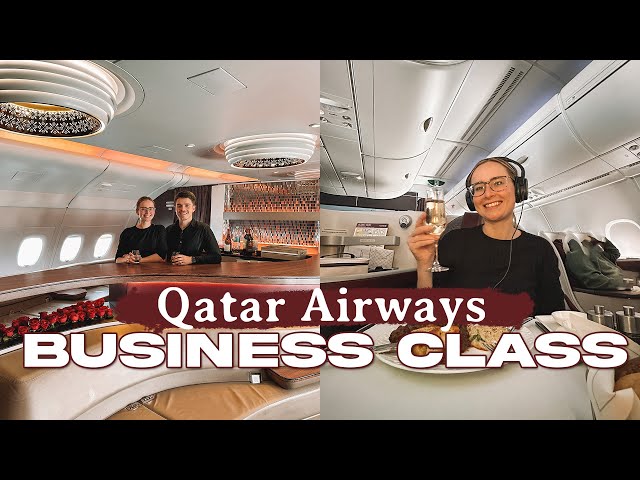 Qatar Airways Business Class A380 (Doha - London) Perfect Way to Start Our European Summer Travels!