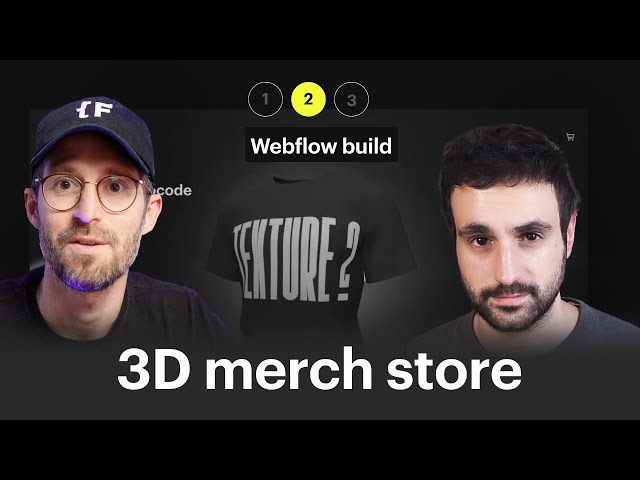 Webflow project build | Make your own 3D store in Webflow Part 2
