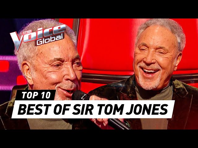 BEST moments of coach Sir TOM JONES on The Voice
