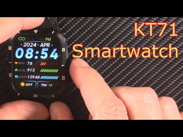 KT71 Military Smartwatch | Budget Smartwatch Value Bluetooth calling blood pressure heart rate SPO2
