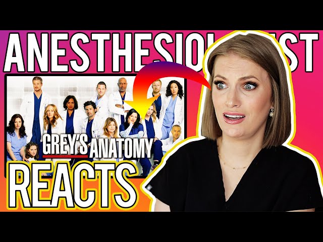 ANESTHESIOLOGIST Doctor REACTS to GREY'S ANATOMY - Medical Drama Review