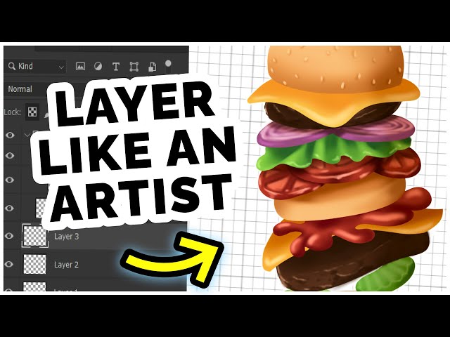 How to Use Layers (like Burgers) 🍔 Digital Art for Beginners