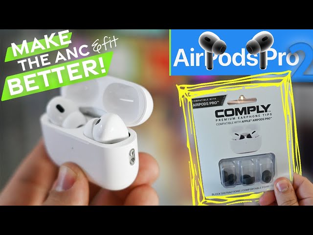 Upgrade AirPods Pro 2, now better than Bose QC Earbuds 2? Better Fit & ANC w/ Comply Foam Tips V2