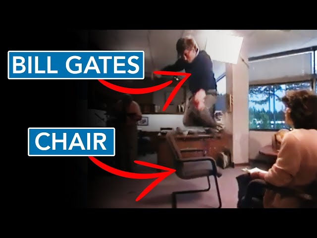 What really happened when Bill Gates jumped the chair