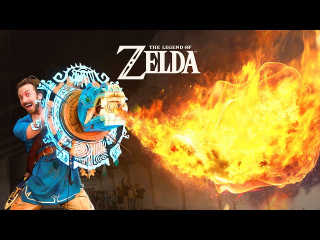 I Made Link's FIRE BREATHING SHIELD! (ZELDA BUILD)