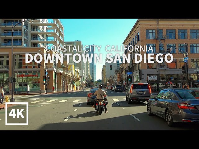 [4K] Driving Downtown San Diego - Balboa Park, Sixth Ave, First Ave, Hillcrest, California, 4K UHD