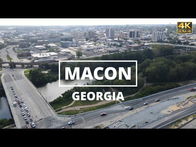 Macon, Georgia - [4K] Drone Tour