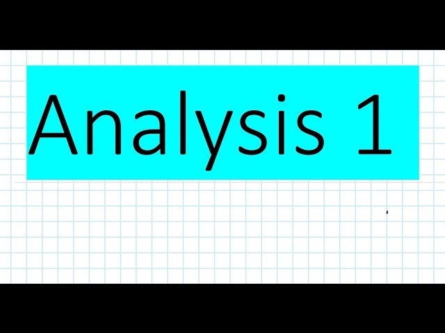Analysis 1: Grenzwerte von Folgen, Reihen und Funktionen Mathe UniMatheKanal