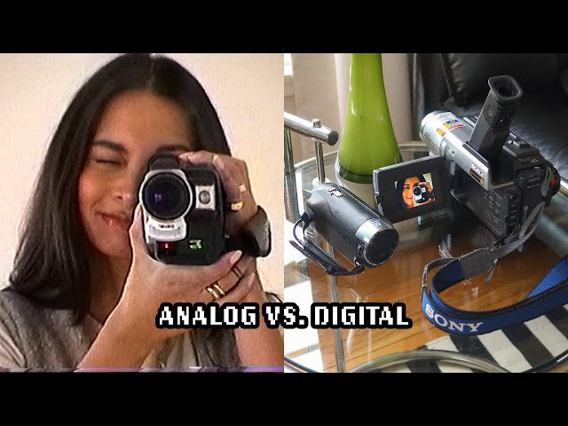 analog vs. digital camcorder 📹