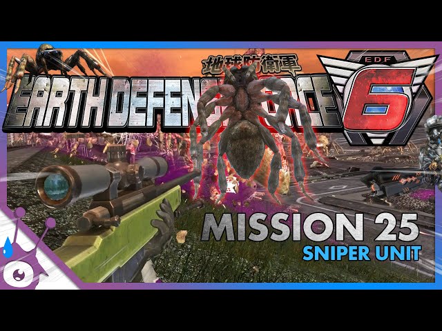 Earth Defense Force 6 - Mission 25 (English Version) - Sniper Unit - Ranger - PS5