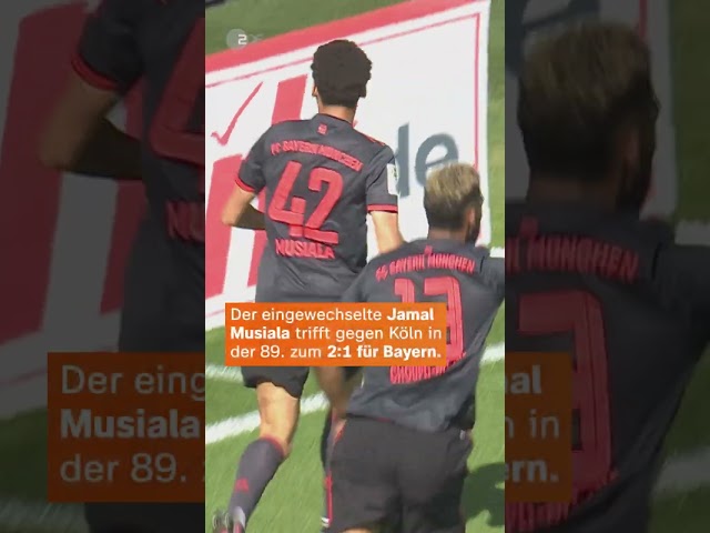 89. Minute: Musiala macht Bayern zum Meister | sportstudio | #shorts