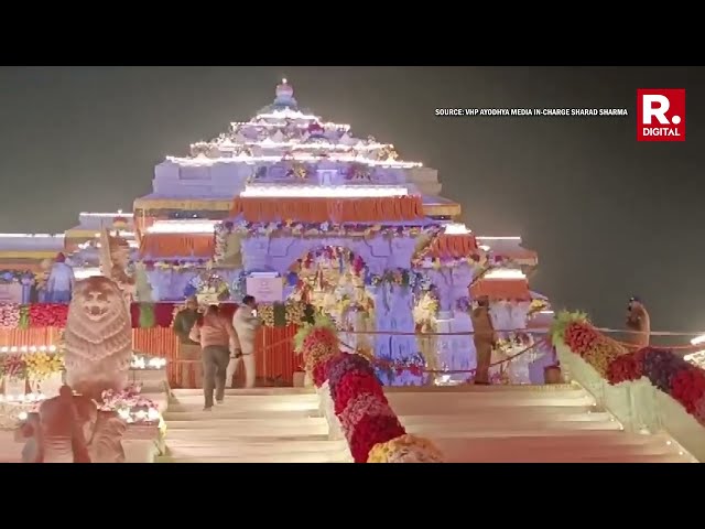 This Is What Ram Mandir In Ayodhya Looks Like Ahead Of The Pran Pratishtha Ceremony | Latest Visuals