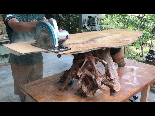 Human Unlimited Creative Wood Recycling Idea // Turn Dry Tree Stump Into A Perfect Work Of Art