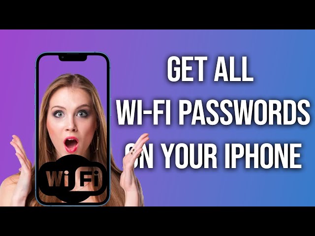 2 ways to view all wifi passwords on iPhone!