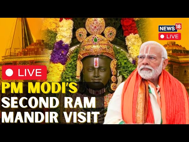 Ayodhya Ram Mandir LIVE | PM Modi In Ayodhya LIVE | PM Modi's Mega Ayodhya Visit | PM Modi LIVE