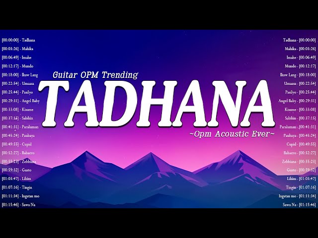Tadhana, Mahika 🎵 Top OPM Acoustic Songs 2024 🎵 Tagalog Acoustic Love Songs Playlist