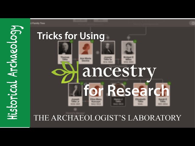 Archival Tricks with Ancestry's Genealogy Tools