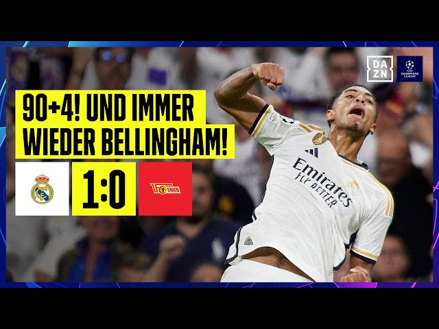 Bellingham klaut Unions ersten Punkt: Real Madrid - Union Berlin | UEFA Champions League | DAZN
