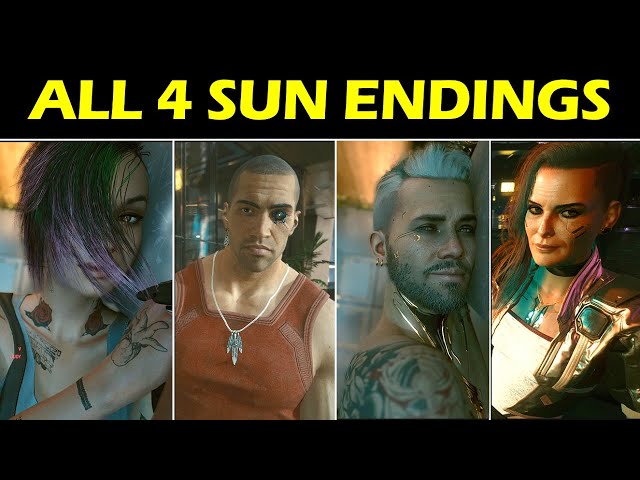 All Sun Endings: Judy, River, Kerry, Rogue Secret Sun Ending | Cyberpunk 2077 Romance Endings