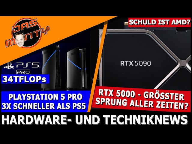 RTX 5000 größter Sprung aller Zeiten | Playstation 5 Pro 3x schneller | Intel 14900KS Weltrekord