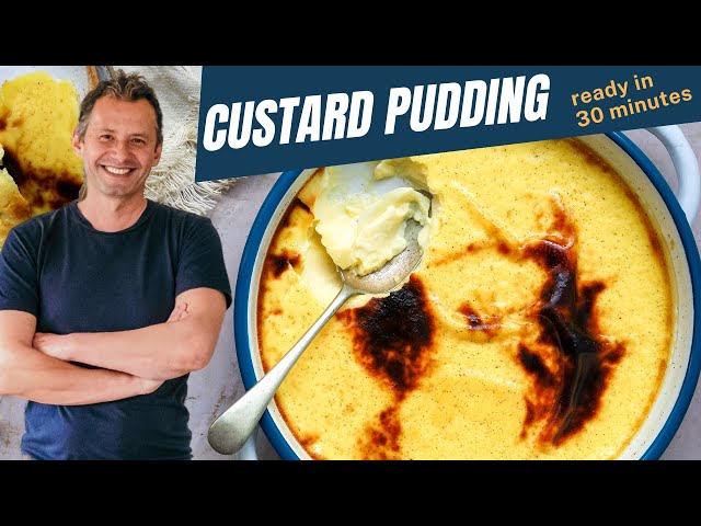 Delicious vanilla custard pudding ready in 30 minutes | one pot wonders Ep.7