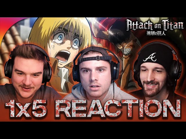 Attack On Titan 1x5 Reaction!! "First Battle: The Struggle for Trost (Part 1)"