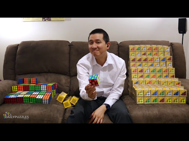 I UNBOX 300 RUBIK'S CUBES ON THE COUCH. that's it.