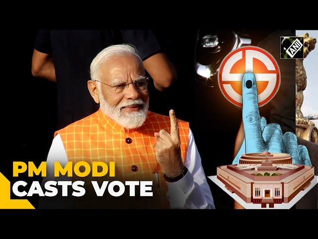 Lok Sabha Elections Phase 3: PM Narendra Modi casts vote in Ahmedabad