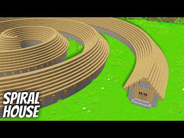 I found SPIRAL VILLAGER HOUSE in Minecraft ! What's INSIDE the LONGEST HOUSE ?