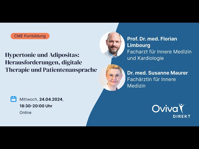 Hypertonie und Adipositas: Herausforderungen, digitale Therapie und Patientenansprache