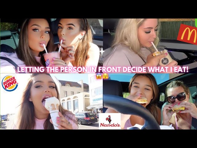LETTING THE PERSON IN FRONT DECIDE MY FOOD ORDER! 🫣😱 | Lucinda Strafford
