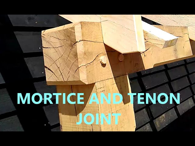 How to cut a mortice and tenon joint in Oak on site.