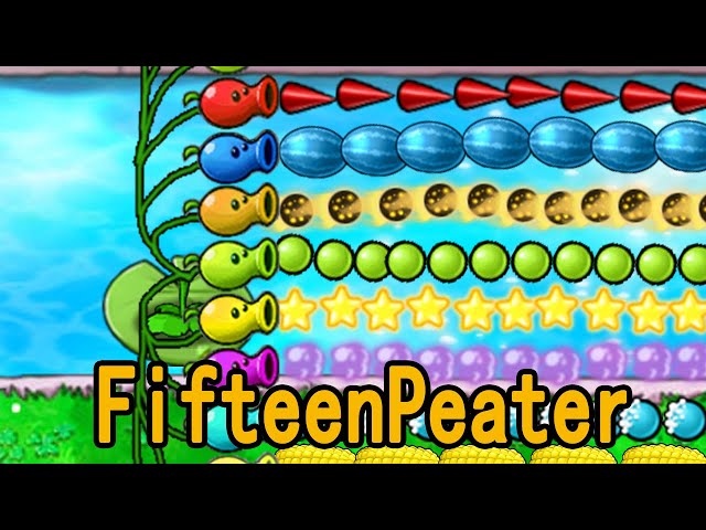 plants vs zombies | Dave's new pvz plant:Fifteen Peater | HARD MODE Mod! (PvZ Plus)