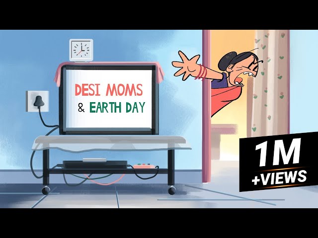 Indian Moms & Earth Day | Funny Viral Animated Cartoon | Childhood | Indian Animation | Desi Parents