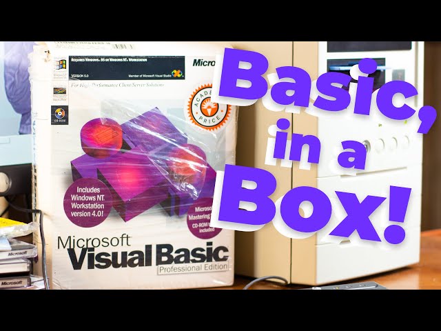 Unboxing a Copy of Windows NT and Visual Basic!