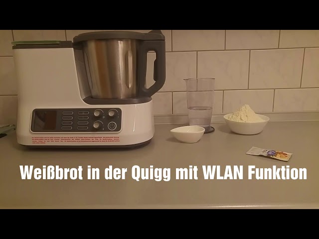 Quigg / Ambiano Küchenmaschine mit WLAN Funktion, Programm Kneten, Weißbrot , Hefeteig