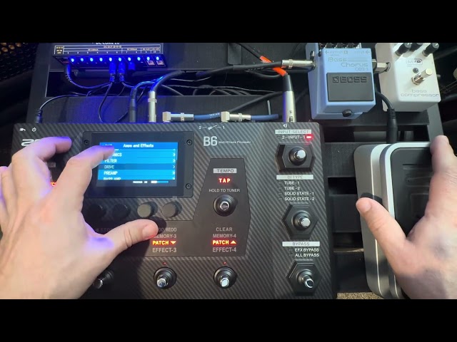 Creating a patch from scratch on the Zoom B6.