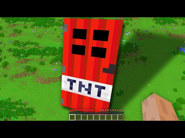 How to open this NEW BIGGEST TNT DOOR in Minecraft ? LARGE TNT BANG !