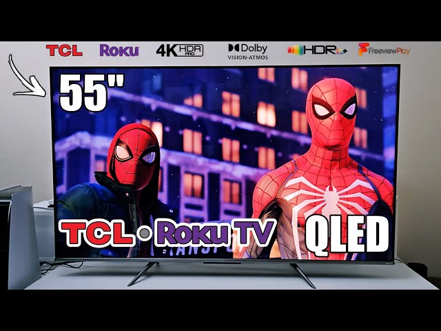 Impressive TCL 55" QLED Smart 4K Roku TV (55RC630K) Under £400!