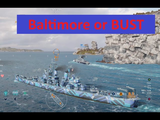 Baltimore - Live Replay - World of Warships Legends