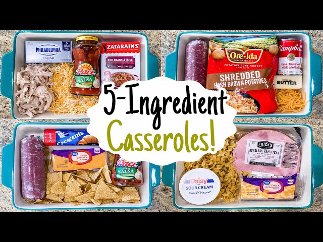 5 INGREDIENT CASSEROLES | The BEST EASY Casserole Recipes With FEW Ingredients! | Julia Pacheco