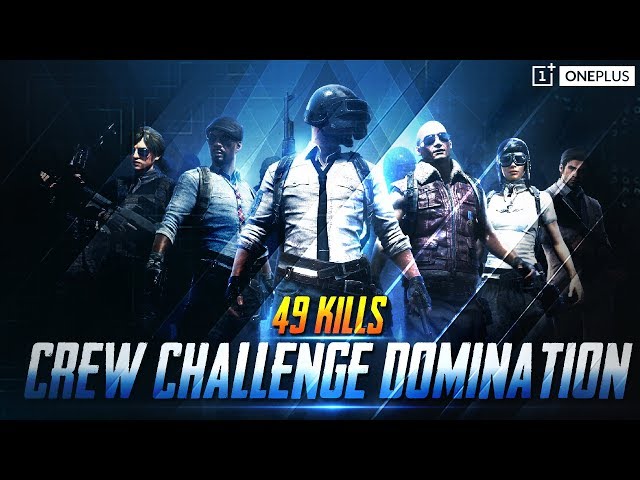 Crew Challenge Domination | 49 Kills ft. VipeR MortaL Regaltos Frost | PUBG Mobile | OnePlus