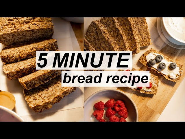 The EASIEST bread you'll ever make! NO-KNEAD!! Gluten-Free Beginner Recipe! (5 min, healthy, vegan)