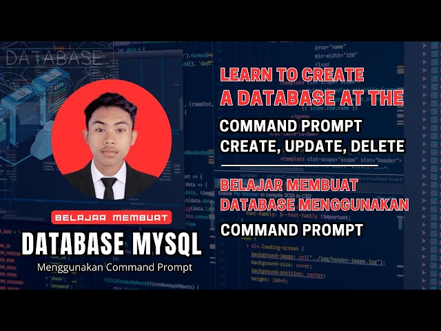 LEARN TO CREATE A DATABASE AT THE COMMAND PROMPT | BELAJAR MEMBUAT DATABASE PADA COMMAND PROMPT