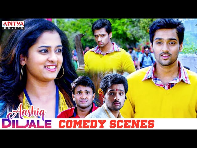 Aashiq Diljale Love & Comedy Scenes | Hindi Dubbed Movie | Sumanth Ashwin, Nanditha | Aditya Movies