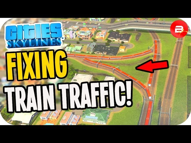 Gridlocked TRAIN Traffic Insanity!! Fixable? Cities: Skylines Trains!