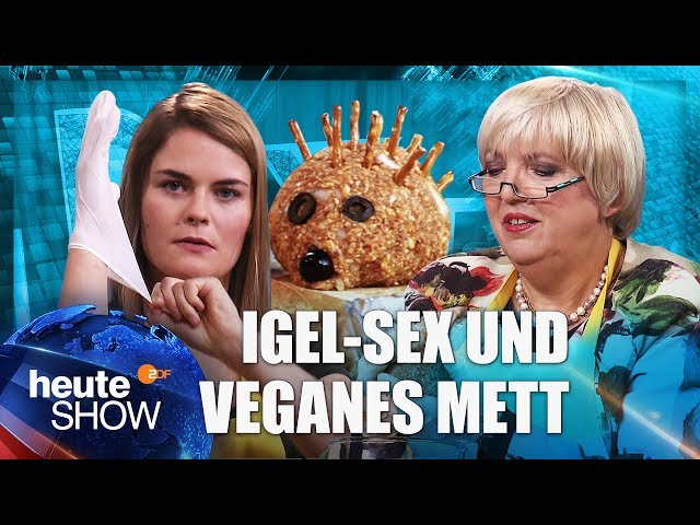 Veganen Mettigel selber machen – mit Hazel Brugger und Claudia Roth | heute-show